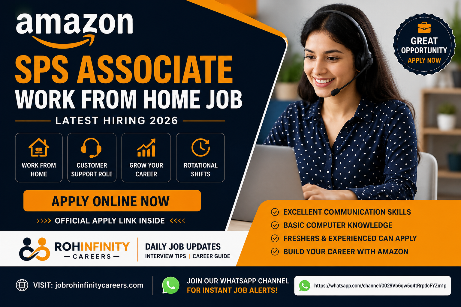 Amazon Hiring 2026 SPS Associate Work From Home Job